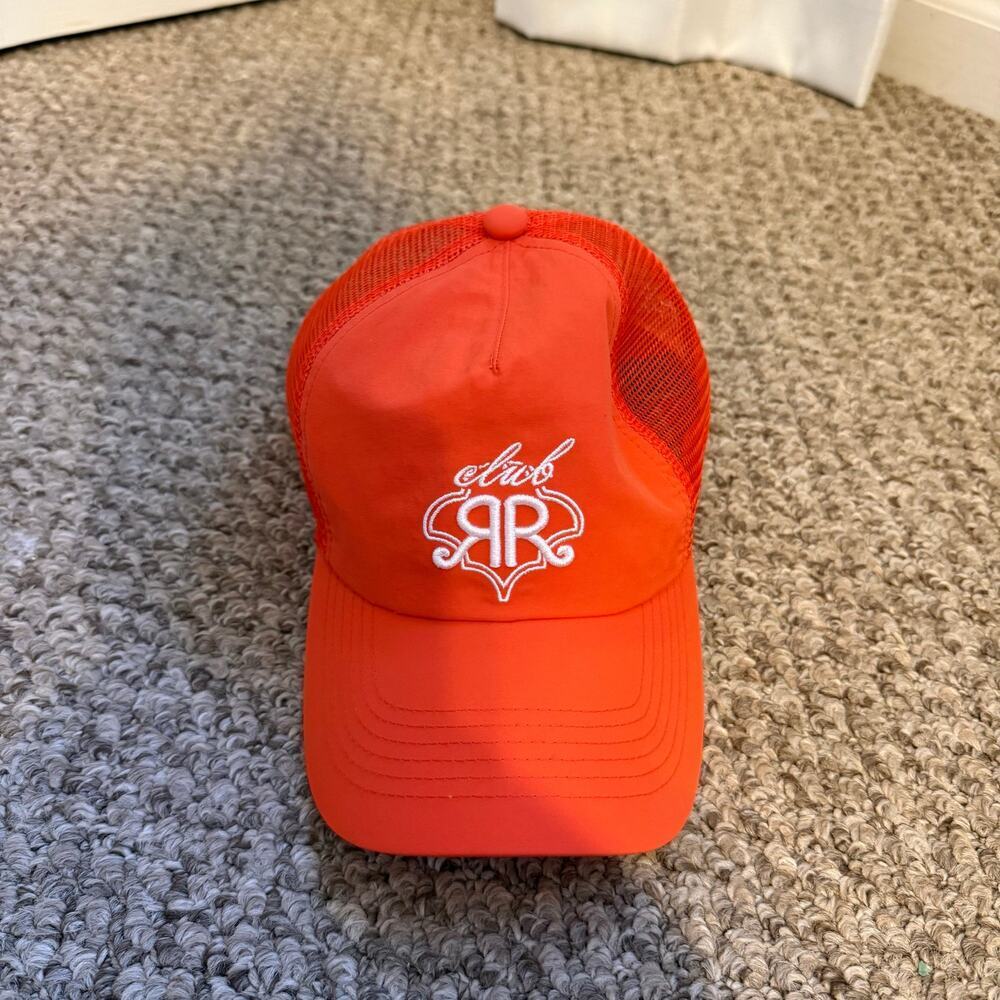 LIMITED EDITION Roller Rabbit x Target Unisex Orange Club RR Stitched Hat Preppy - Picture 2 of 5